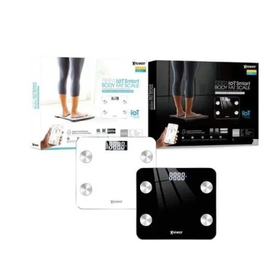 Xpower Sbs1 Smart Body Scale With 63 Body Information  - Black